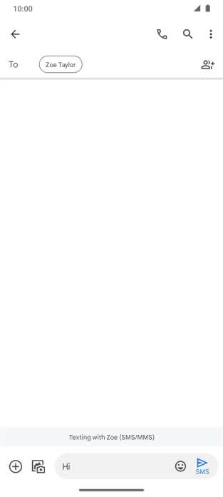 Press the send icon.