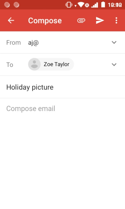 Press the text input field.