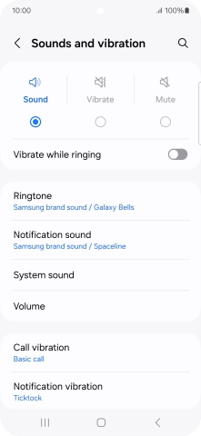 Press Notification sound.