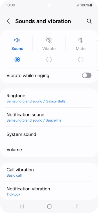 Press Notification sound.