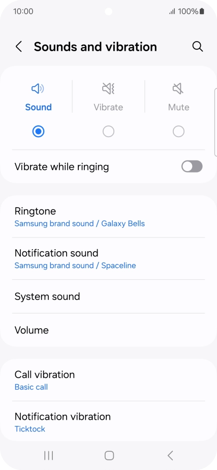 Press Notification sound.
