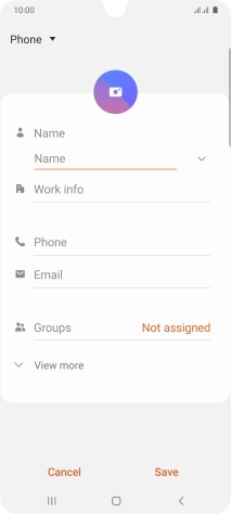 Press the address book drop down list.