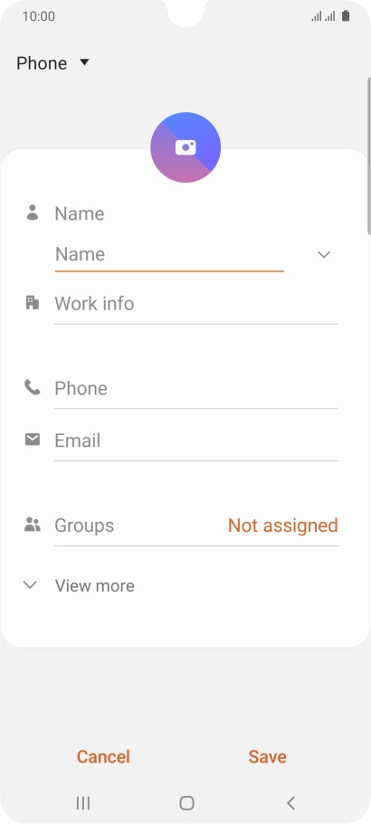 Press the address book drop down list.
