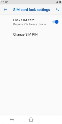 Press Change SIM PIN.