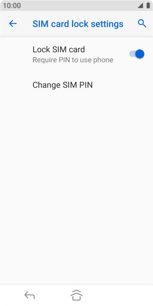 Press Change SIM PIN.