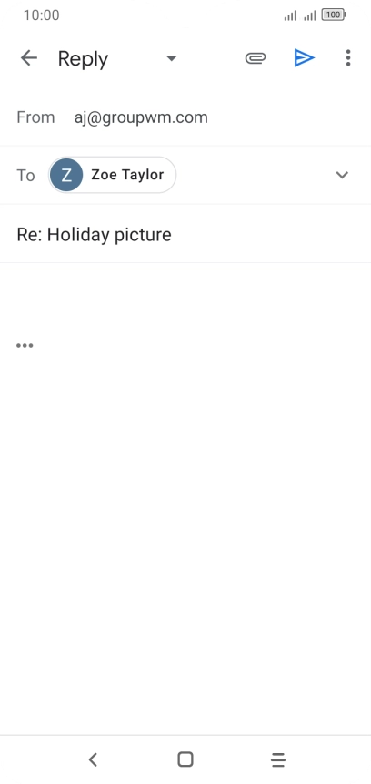 Press the text input field and key in the required text.