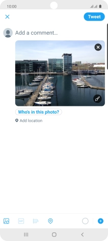 Press the text input field.