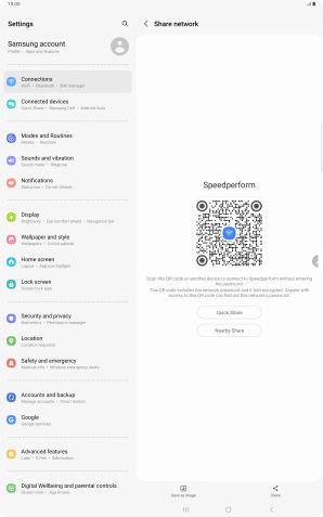 Place the QR code inside the camera frame on the other device to scan the code.