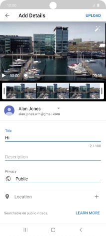 Key in the required text and press UPLOAD.