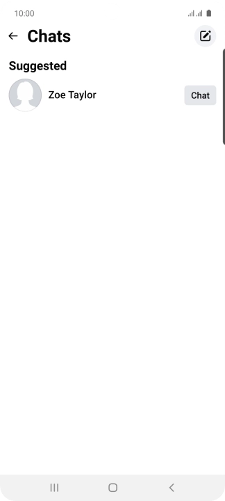 Press the new message icon.