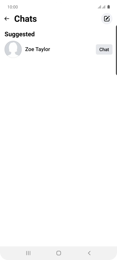 Press the new message icon.