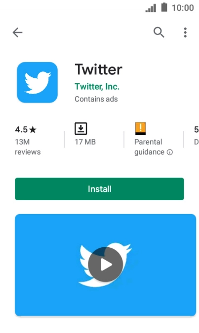 Press Install and follow the instructions on the screen to install the app.