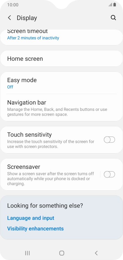 Press the Home key to return to the home screen.
