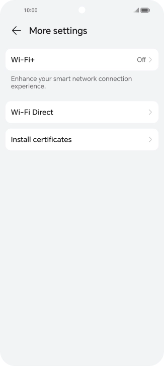 Press Wi-Fi+.