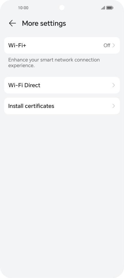 Press Wi-Fi+.