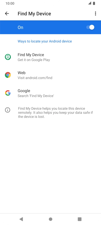 Press the Home key to return to the home screen.