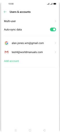 Press the Home key to return to the home screen.
