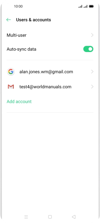 Press the Home key to return to the home screen.