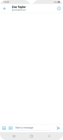 Press the text input field.