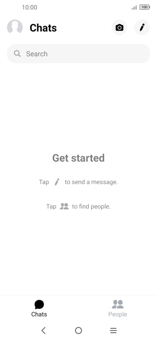 Press the new message icon.