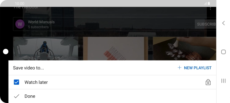 Press the required playlist.
