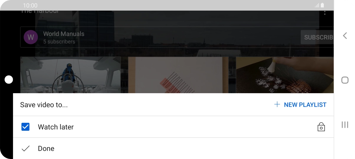 Press the required playlist.