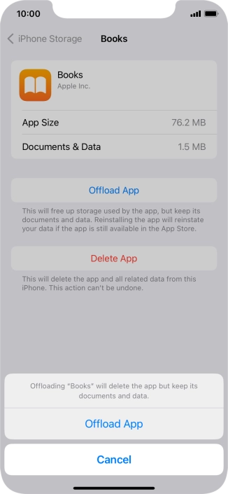 Press Offload App.