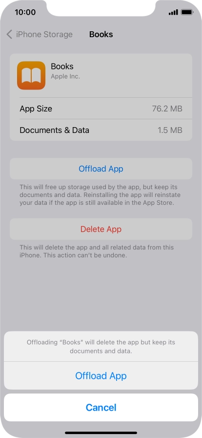 Press Offload App.
