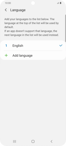 Press Add language.