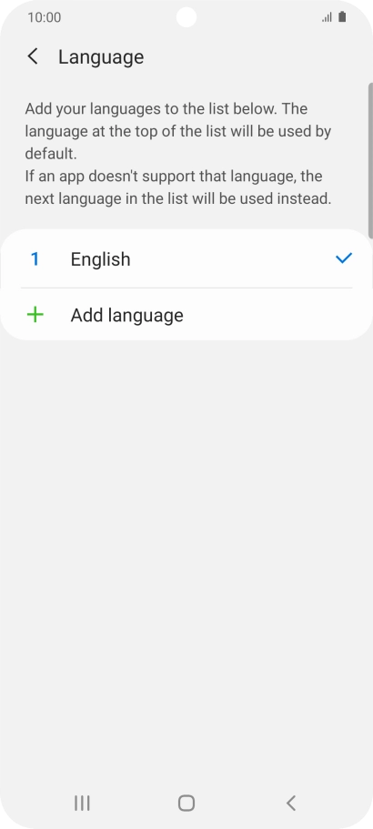 Press Add language.
