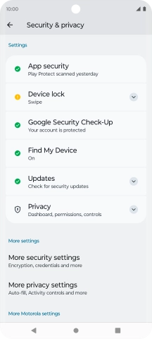 Press Privacy.