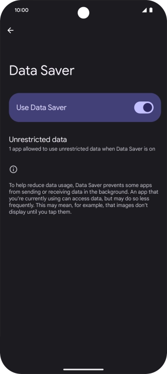 Press Unrestricted data.