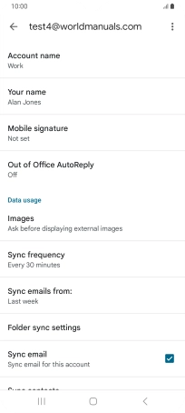 Press Account name and key in the required name.