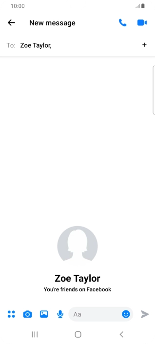Press the text input field.