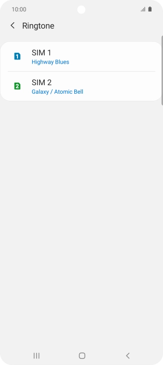 Press the Home key to return to the home screen.