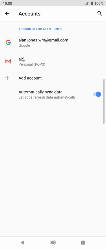 Press the Home key to return to the home screen.