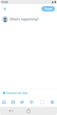 Press the text input field.