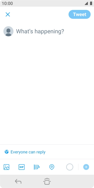 Press the text input field.