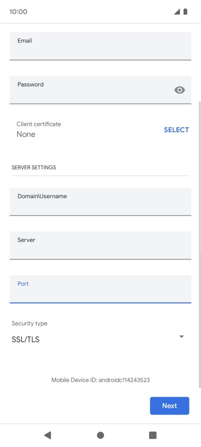 Press the drop down list below 