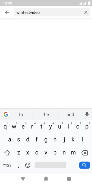 Key in the required search word and press the search icon.