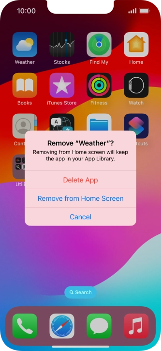 Press Delete App.