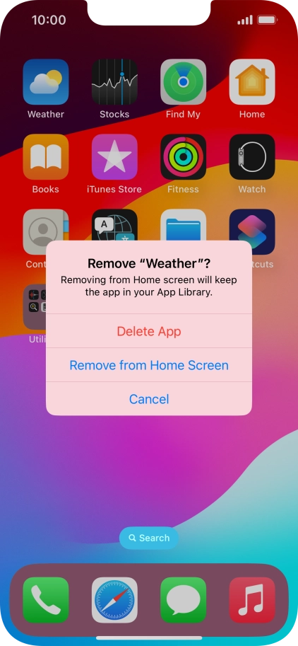 Press Delete App.