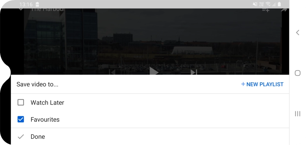 Press the required playlist.