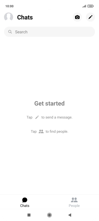 Press the new message icon.
