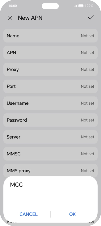 Key in 234 and press OK.