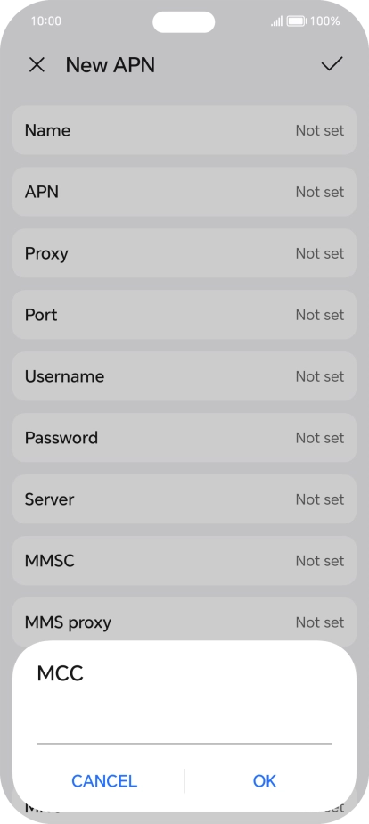 Key in 234 and press OK.