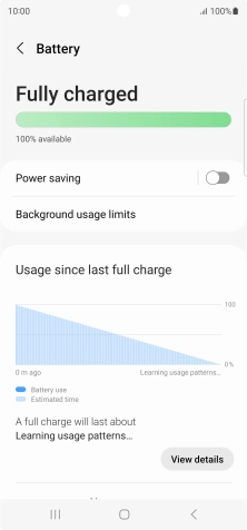 Press Power saving.