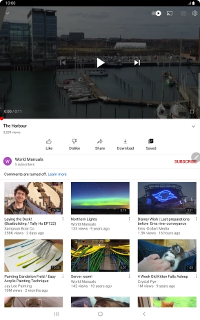 Press the Home key to return to the home screen.