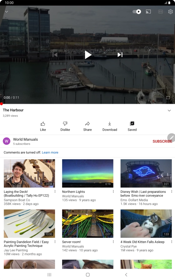 Press the Home key to return to the home screen.
