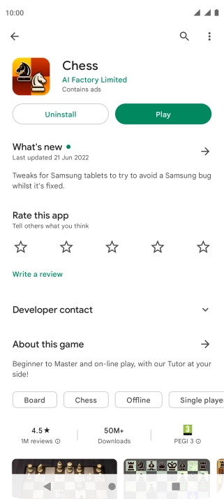 Press the Home key to return to the home screen.
